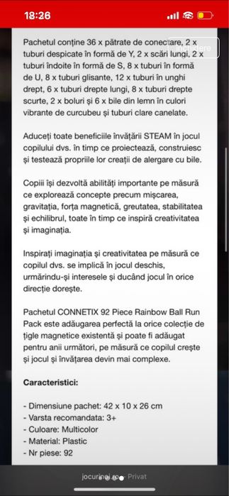 Conetix-set de contrictie cu placi magnetice