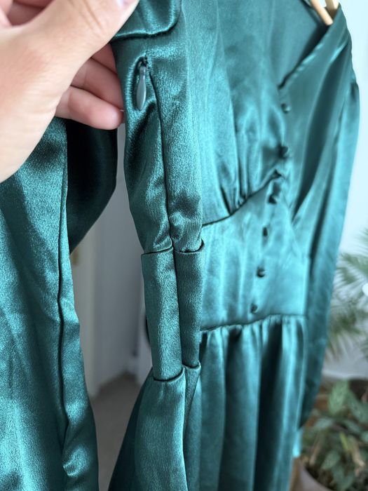 Rochie verde smarald marimea L 40-42
