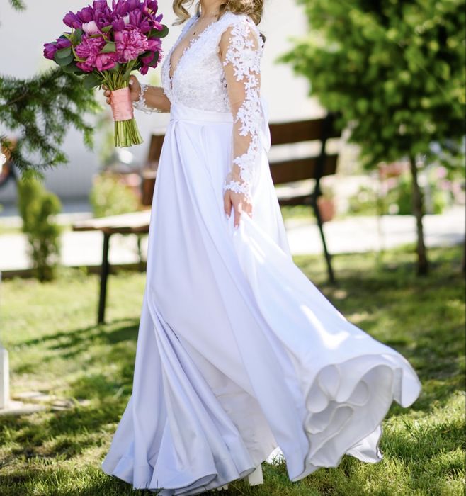 Rochie de mireasa tafta