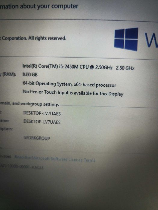Laptop Hp i5 gen 2