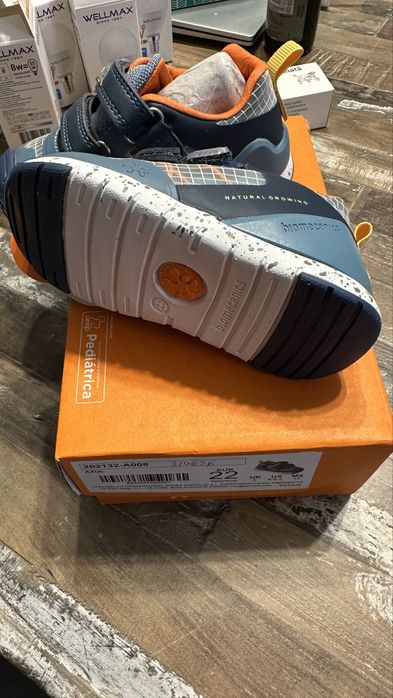 Sneakers Biomecanics Rejilla Azul marimea 22