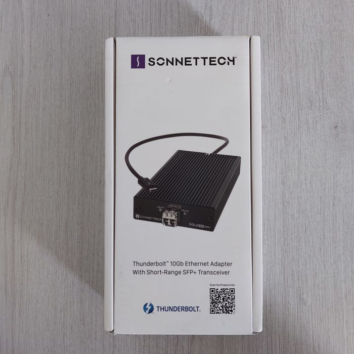 Sonnet Solo 10G SFP+ Thunderbolt 3 адаптер | 10Gbps Ethernet
