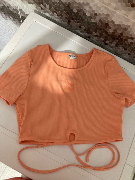 Tricou crop elastic classics