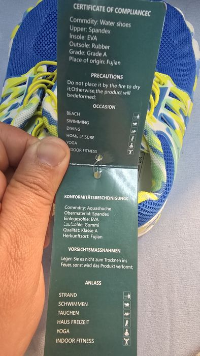 Adidasi inot, barefoot, marimea 32, blue