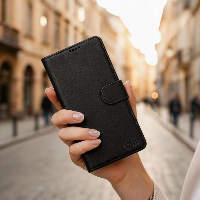 Матов Кожен Калъф тип тефтер Tech-Protect Wallet MagSafe за Galaxy S26 Ultra