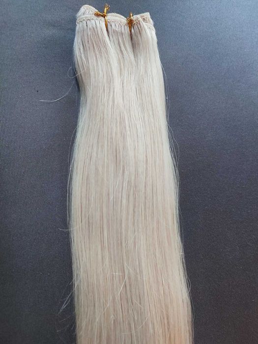 ТОП реми екстеншъни - естествена коса, равномерна плътност, 52/57/62см