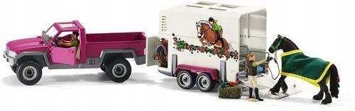 Schleich Farm Life - Комплект Пикап с Фургон за Коне