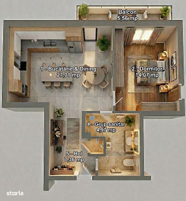 ​De vanzare apartament dublu, confort dublu. Bdul. Unirii - Bacau