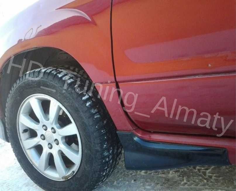 Клыки на пороги Subaru Forester SG Рестайлинг