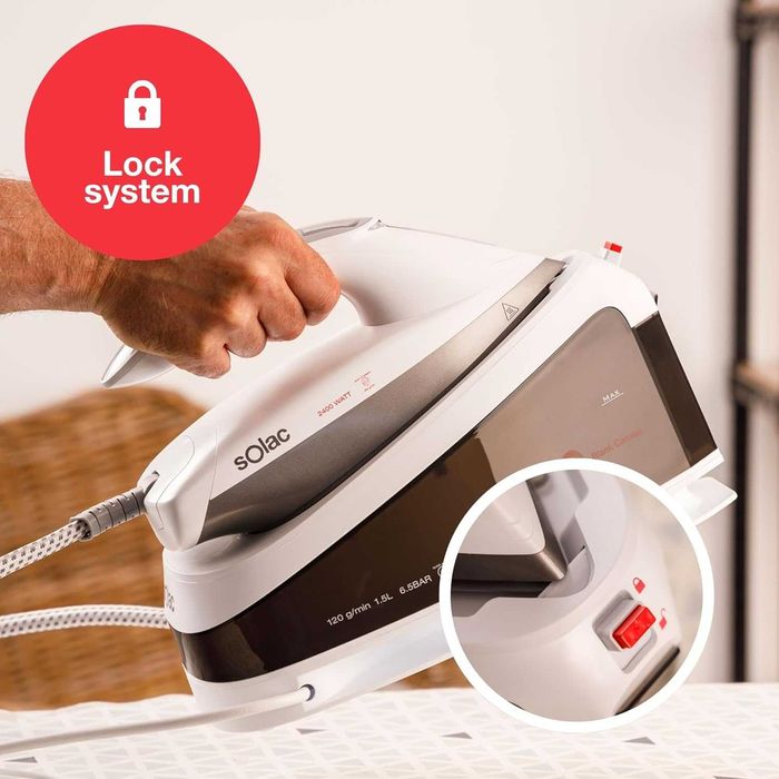 Парогенераторна ютия Solac CPB620, 2400W, 6.5 Bar, 1,5 L керамика