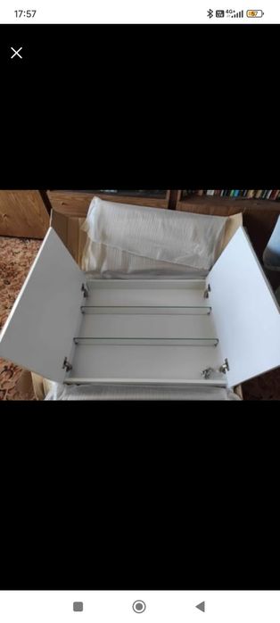 Шкаф огледало за баня от МДФ, 90/70/15 - НОВ