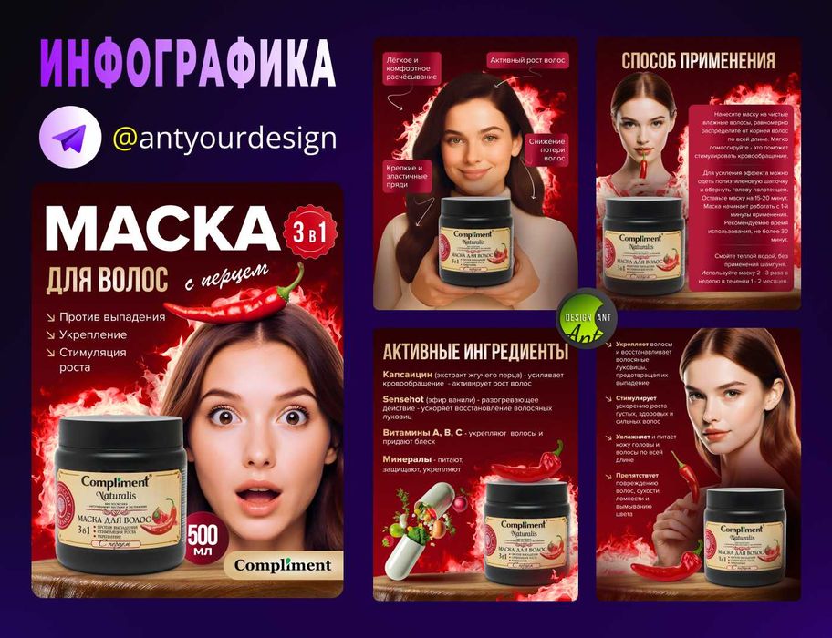 Инфографика для маркетплейсов | Карточки товара | Uzum market