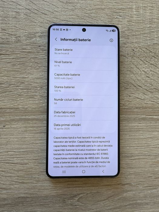samsung s26 ultra 512 GB ca NOU 58 cicluri de incarcare