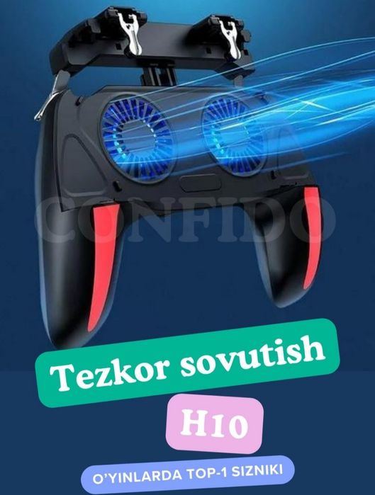 PUBG uchun kulerli geympad, joystik trigger