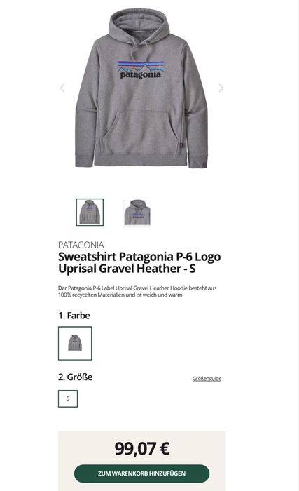 Мъжки суитшърт PATAGONIA . Размер М