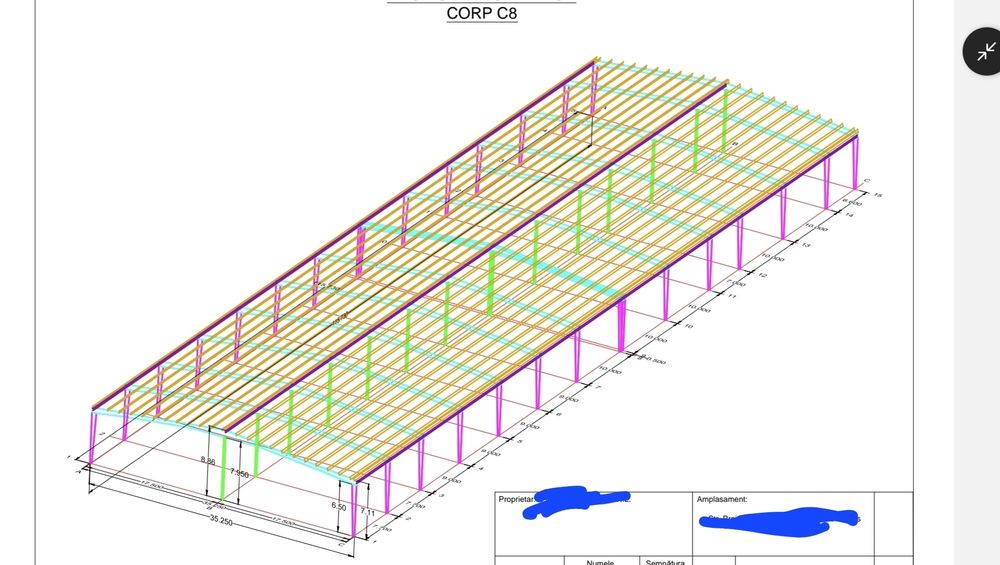 Vand Hala industriala 4080mp ,folosita