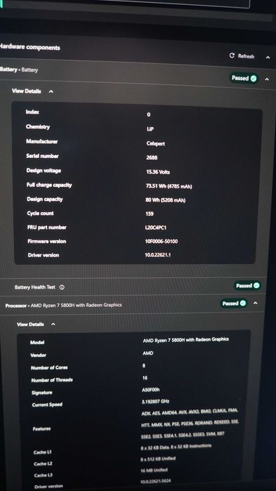 LENOVO LEGION 5PRO 16ACH8H gaming laptop
