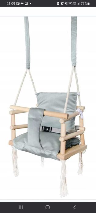 Leagan pentru copii, 3 in 1, 34X26X34 cm, 30 kg, culoare gri