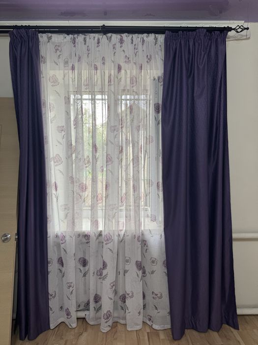 Продам тюль со шторами