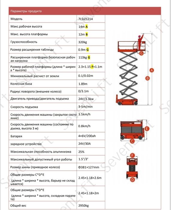Ножничный подъёмник