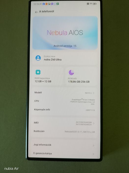 vind zte nubia z60 ultra