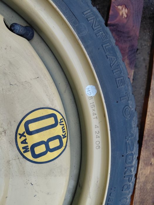 Резервна гума тип патерица 15" 5×114.3