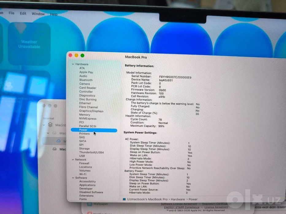 MacBook Pro 16 M3 Max 36/1TB Silver | 78 циклов | 99% батарея