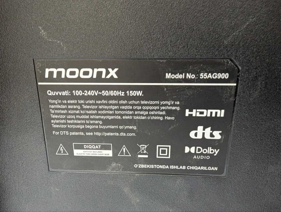 Продается телевизор moonx 55