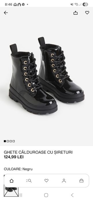 Vand ghete de iarna captuseala H&M masura 30