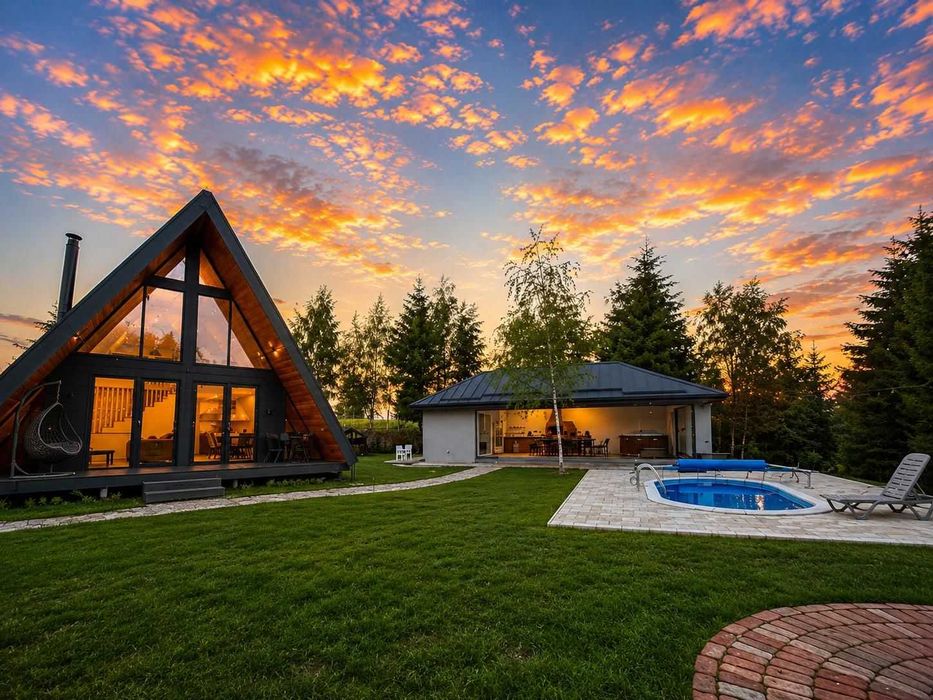 Cabana A-Frame Premium | Piscină Încălzită  | Ciubăr | Râșca Cluj
