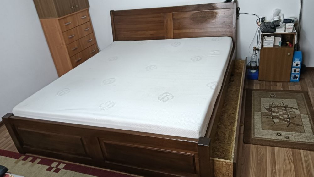 Pat lemn masiv de fag,180/200