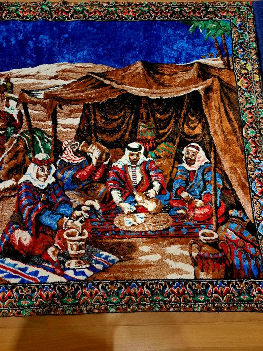 Carpeta persana Un cort beduin