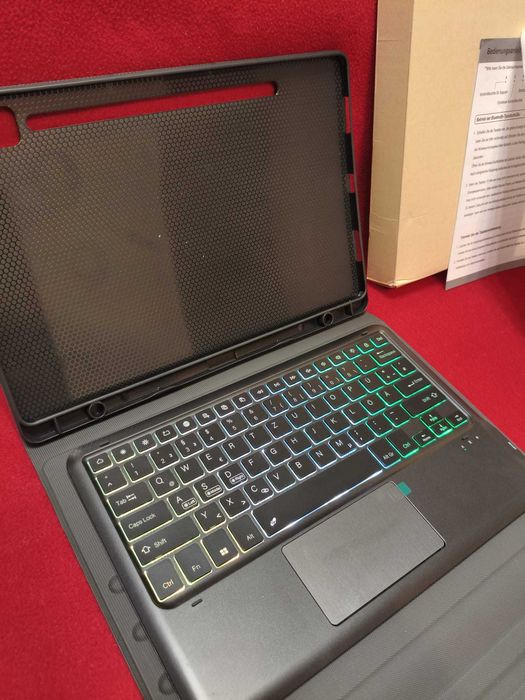 Husă Lenovo Tab P12 12.7 Tastatură Detasabilă,Trackpad,Backlit 7Culori