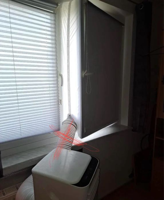 Завеса/ уплътнение за мобилен климатик