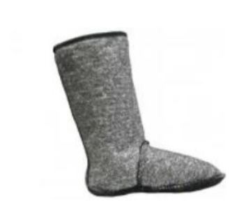 Сапоги резиновые с чулком