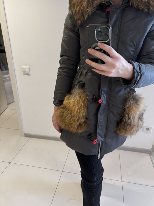 Geaca parka cu blana naturala