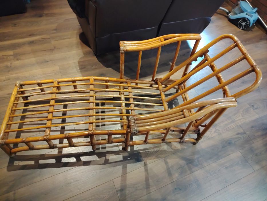 Șezlong deosebit vintage lemn