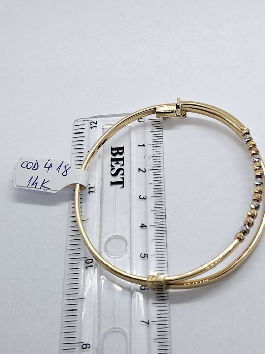 Vand bratara din aur 14 k 5.95 g cod 418