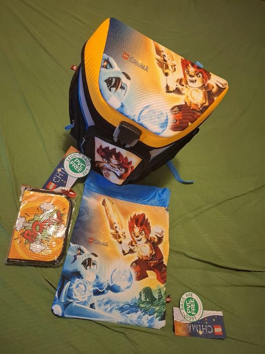 Ghiozdan pt. școală LEGO + sac sport! Bonus PENAR echipat !