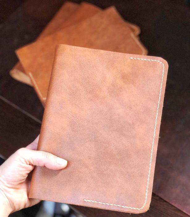 Кожен тефтер, естествена кожа