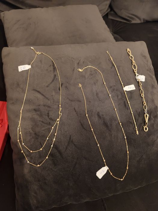 Vand lantisor si bratara subtire aur 14karate pret 520/gr