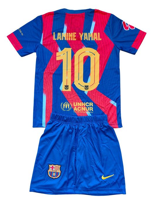Детски футболен екип Барселона Ямал тениска Yamal Barcelona комплект