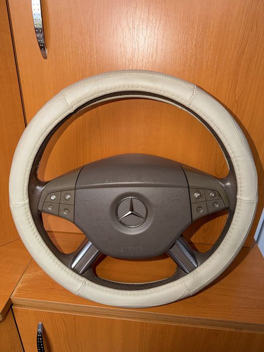 Volan Mercedes ML GL W164 X164 bej maro non facelift airbag si comenzi