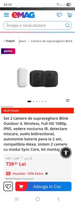 Set 2 camere de supraveghere Blink Outdoor 4