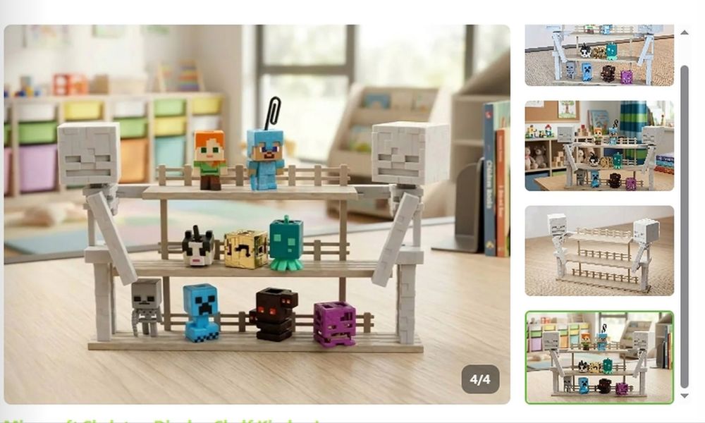 Minecraft - Поставка за фигурки Kinder Joy