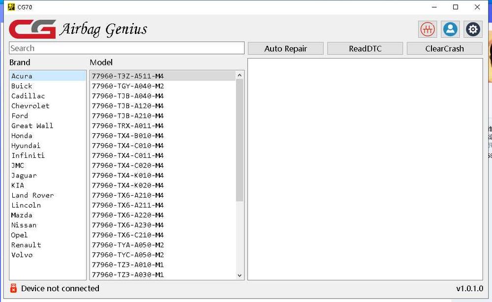Programator memorii auto CGDI CG70 – resetare AIRBAG