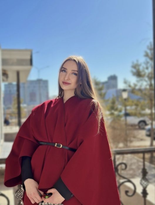 Продам Пончо Цвет Бордо