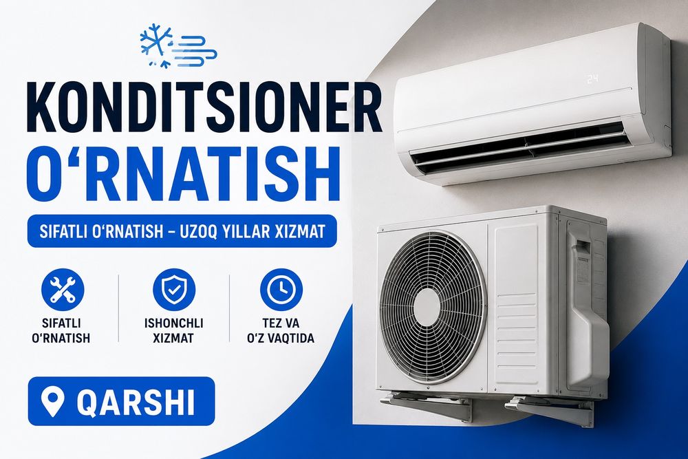 Konditsioner oʻrnatish xizmati