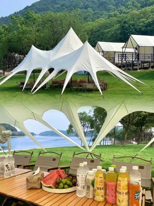 Cort de evenimente, stretch, pergola de 155 mp, material oxford.