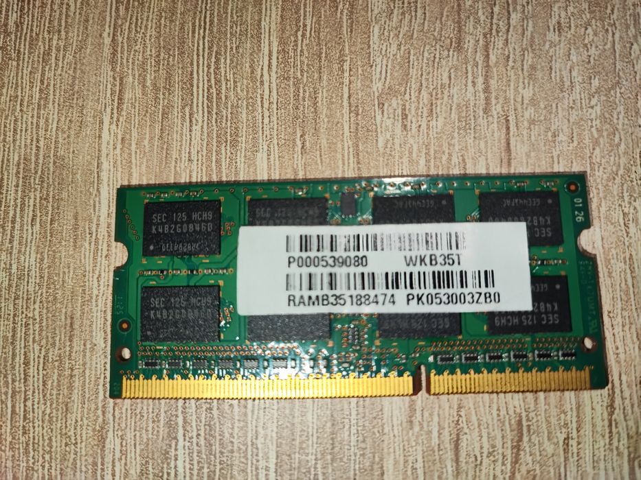 RAM laptop 4GB 2Rx8 PC3